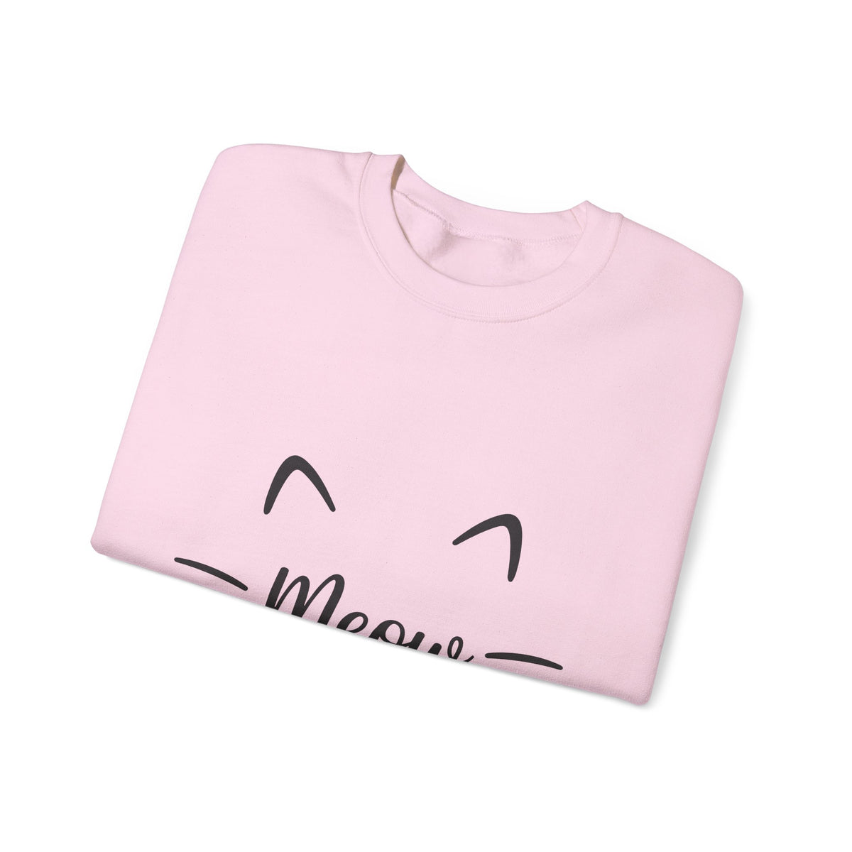 Cat Face Sweatshirt Cat Pets Gift Women Minimalist Sweatshirt Kitten Sweatshirt Cat Fan Feline Sweatshirt Animal Graphic Cat Enthusiast Hand Drawn Heart Nose