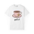 Tea Cup T-Shirt Drinks Foodie Gift Women Hand Drawn T-Shirt Teacup T-Shirt Beverage Fan Illustrated T-Shirt Food Graphic Minimalist Tea T-Shirt T-Shirt