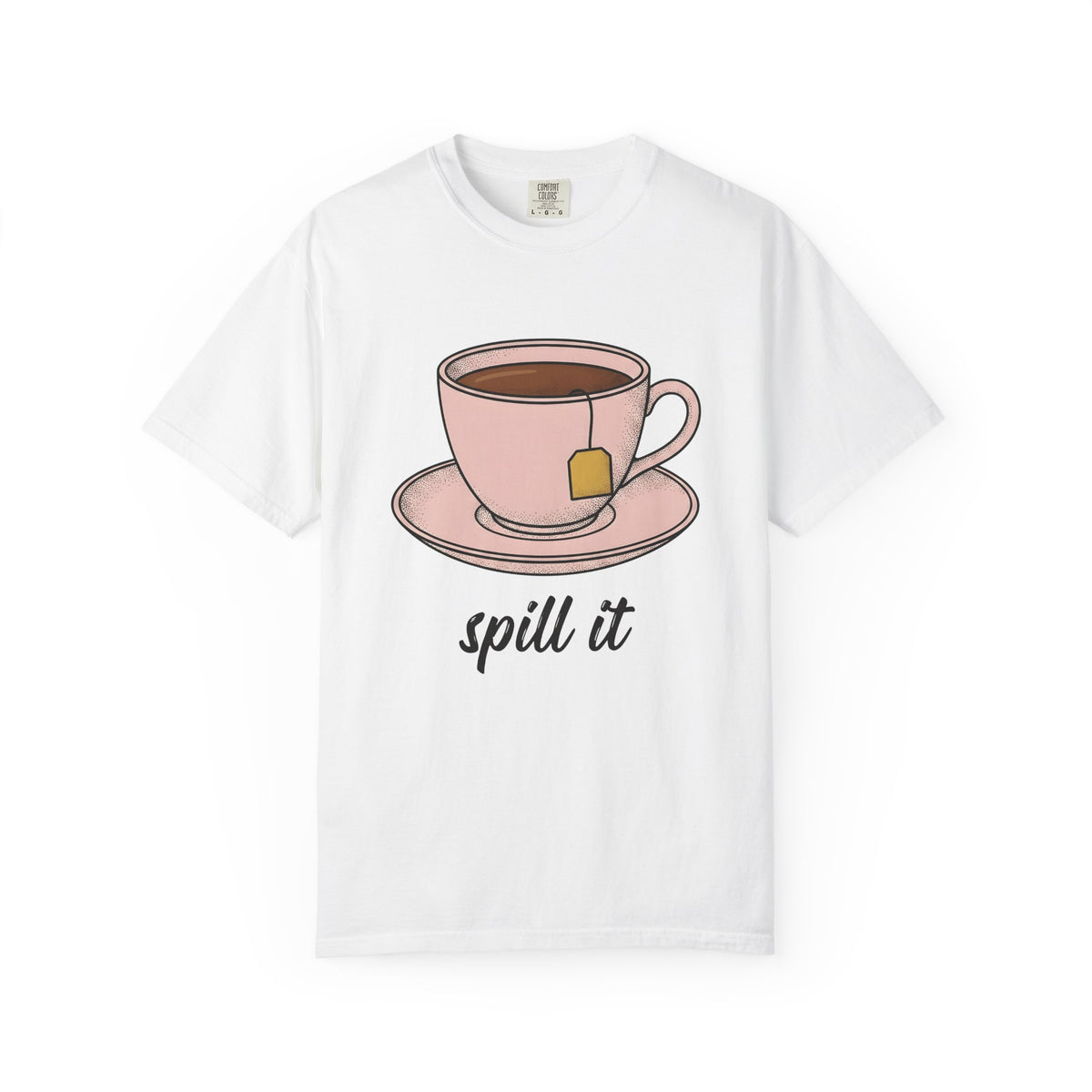 Tea Cup T-Shirt Drinks Foodie Gift Women Hand Drawn T-Shirt Teacup T-Shirt Beverage Fan Illustrated T-Shirt Food Graphic Minimalist Tea T-Shirt T-Shirt