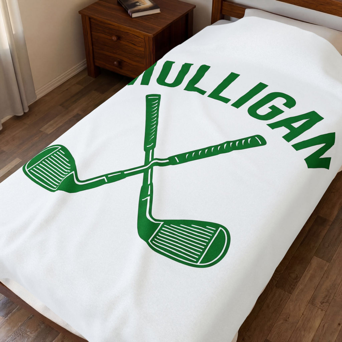 Golf Clubs Golf Joke Gift Modern Golfing Blanket