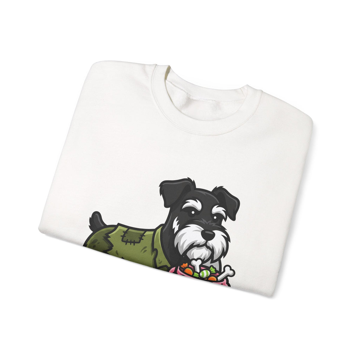 Schnauzer Pet Sweatshirt Halloween Animal Gift Women Animated Sweatshirt Dog Sweatshirt Horror Fan Cartoon Sweatshirt Creature Graphic Classic Candy Container