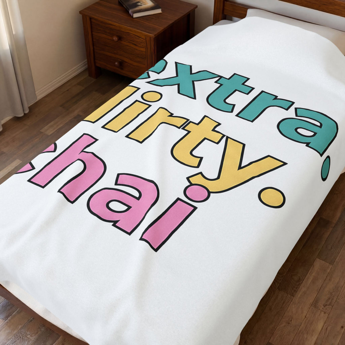 Loud Pastel Font Blanket Coffee Culinary Gift Women Quirky Blanket Bold Typography Blanket Coffee Fan Java Enthusiast Retro Blanket Food Graphic