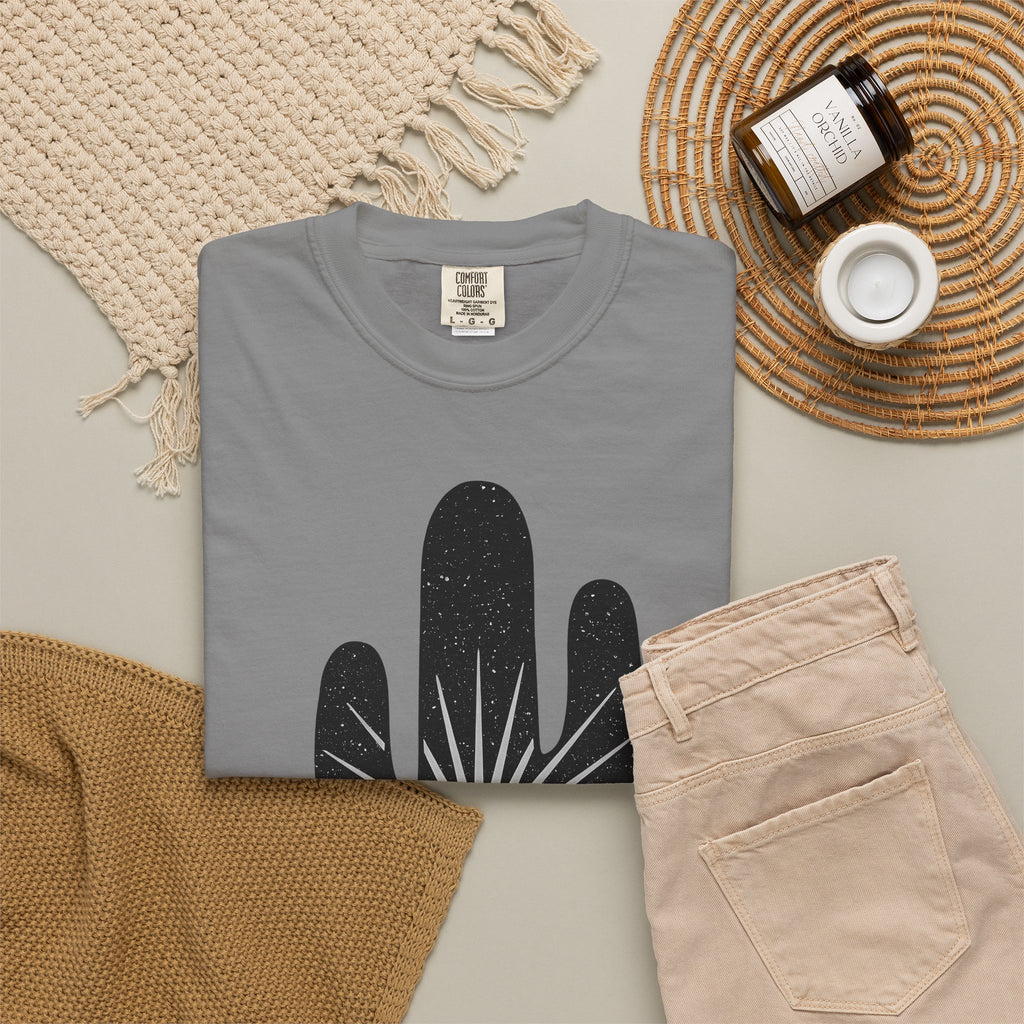 Prickly Pear Drawing T-Shirt Cowgirl Cowboy Gear Gift Women Tribal T-Shirt Cactus T-Shirt Rodeo Fan Western T-Shirt Cowboy Graphic Old School