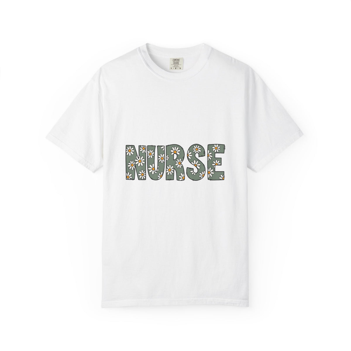 Blossom Monogram T-Shirt Nurse Petals Gift Women Fun T-Shirt Initial T-Shirt Nursing Enthusiast Floral T-Shirt Floral Graphic Classic Bloom T-Shirt