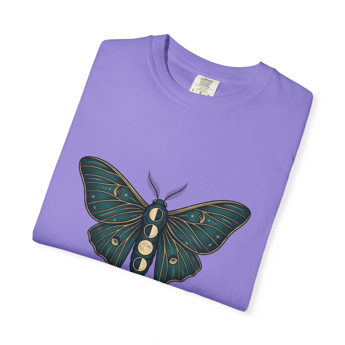 Luna Butterfly T-Shirt Boho Chic Astrology Gift Women Mystical T-Shirt Butterfly T-Shirt Bohemian Enthusiast Magical T-Shirt Zodiac Graphic Retro