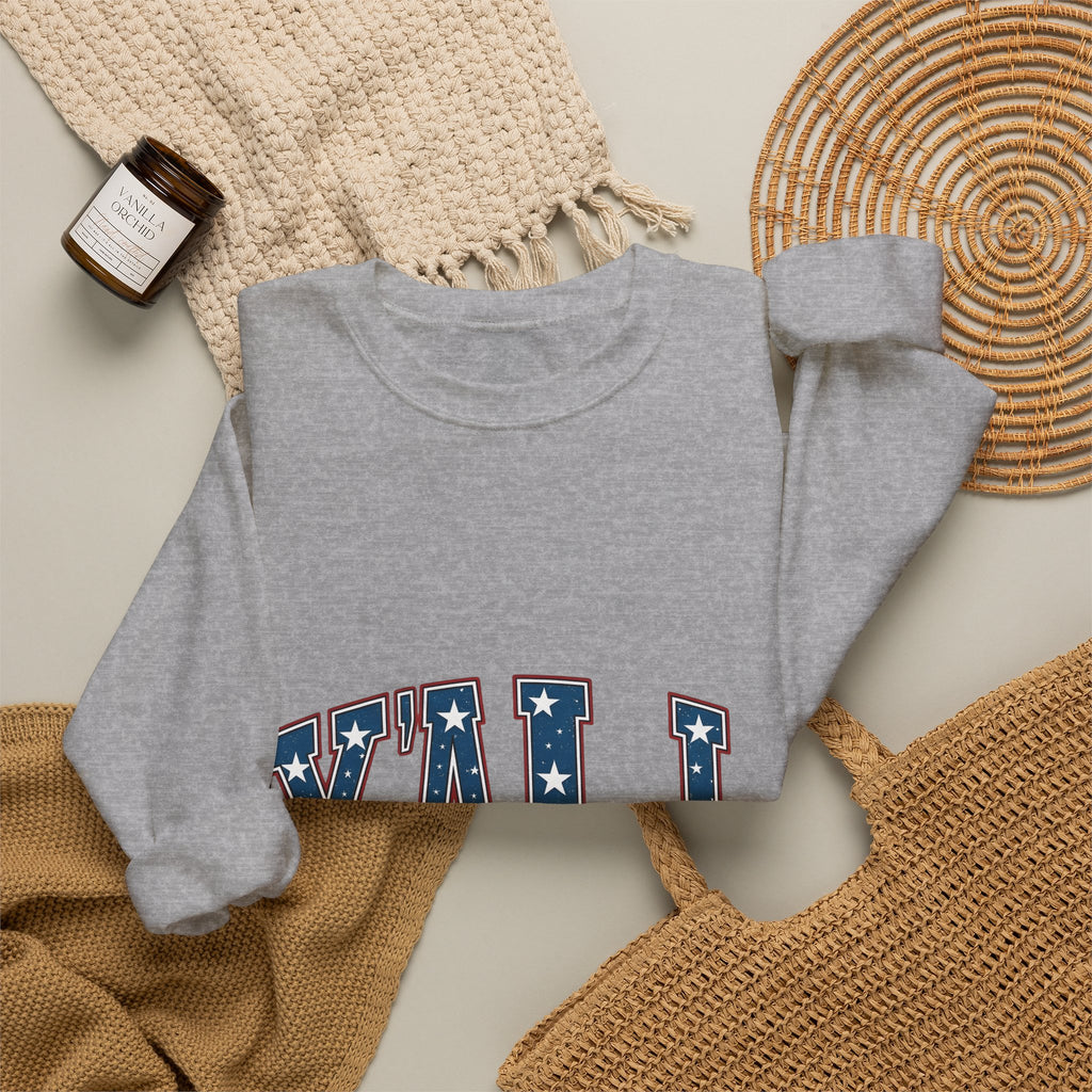 Usa Text Sweatshirt 4th Of July Cowboy Gift Women Hand Drawn Sweatshirt American Text Sweatshirt Independence Day Fan Illustrated Sweatshirt Rodeo Graphic