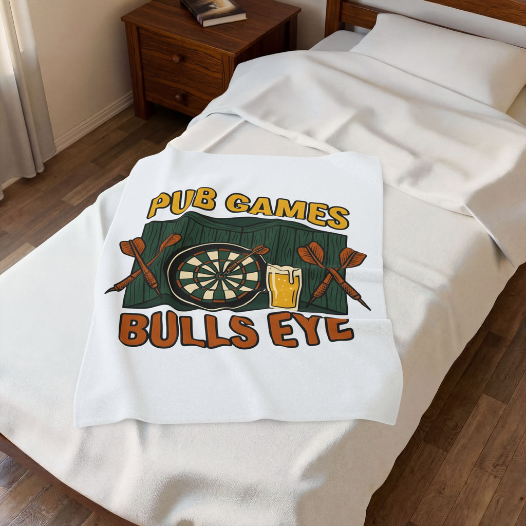 Darts Game Blanket Sports Lounge Gift Women Grunge Blanket Darts Blanket Athlete Fan Distressed Blanket Relaxation Graphic Cartoon Ale Glass Blanket