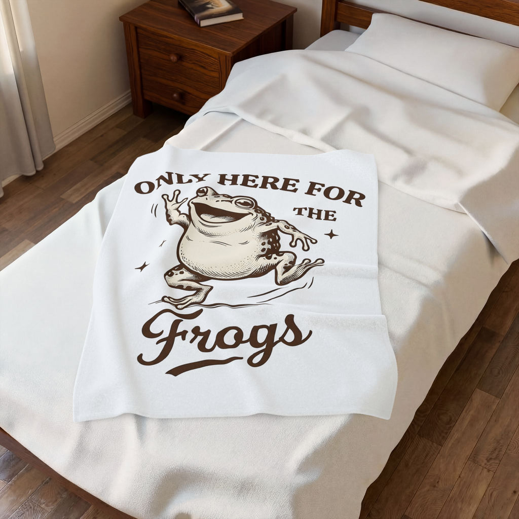 Jumping Frog Frog Nature Gift Old School Toad T Sh Blanket