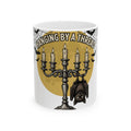 Bat Candelabra Mug Halloween Goth Gift Women Gothic Mug Candelabrum Mug Horror Fan Dark Mug Emo Graphic Vintage Spiderweb Mug