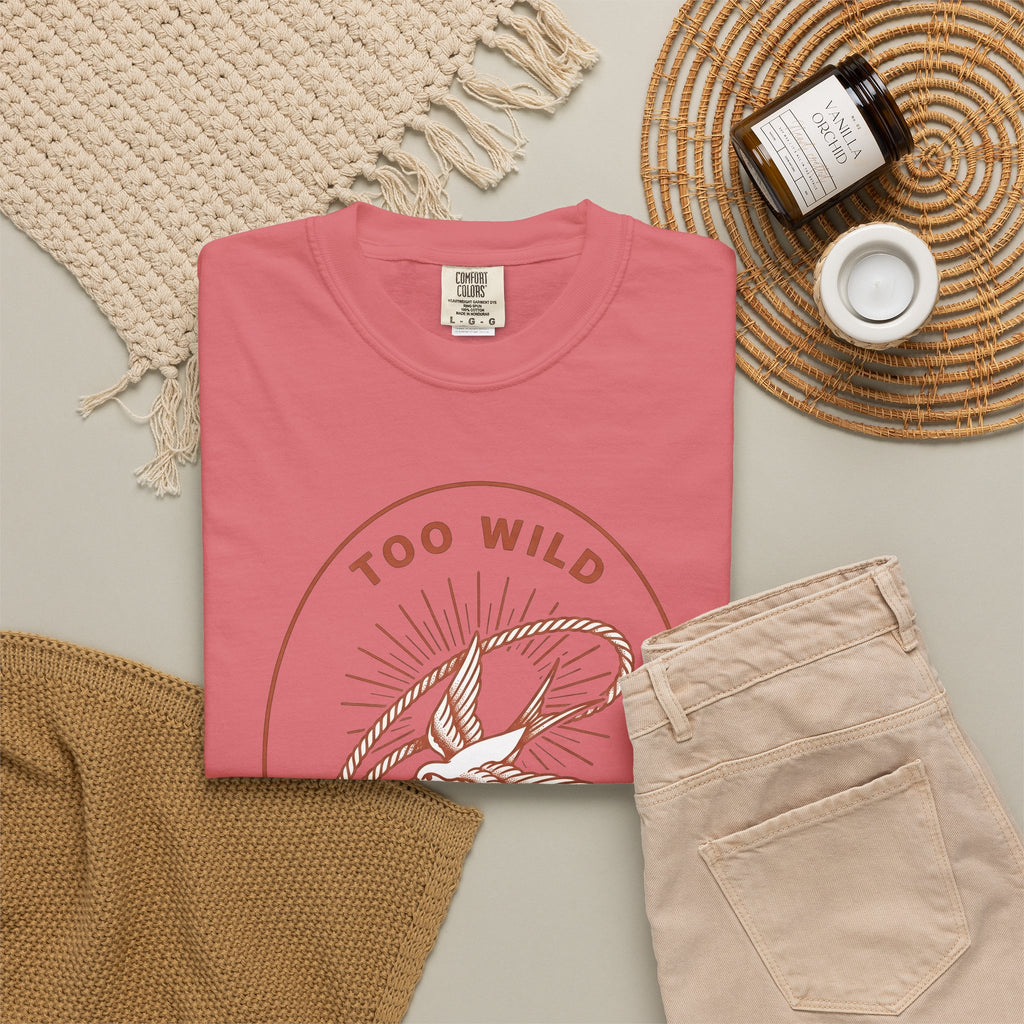 Swallow Bird Rope T-Shirt Cowgirl Adventure Gift Women Vintage T-Shirt Lariat T-Shirt Cowboy Fan Retro T-Shirt Explorer Graphic Western Sunburst