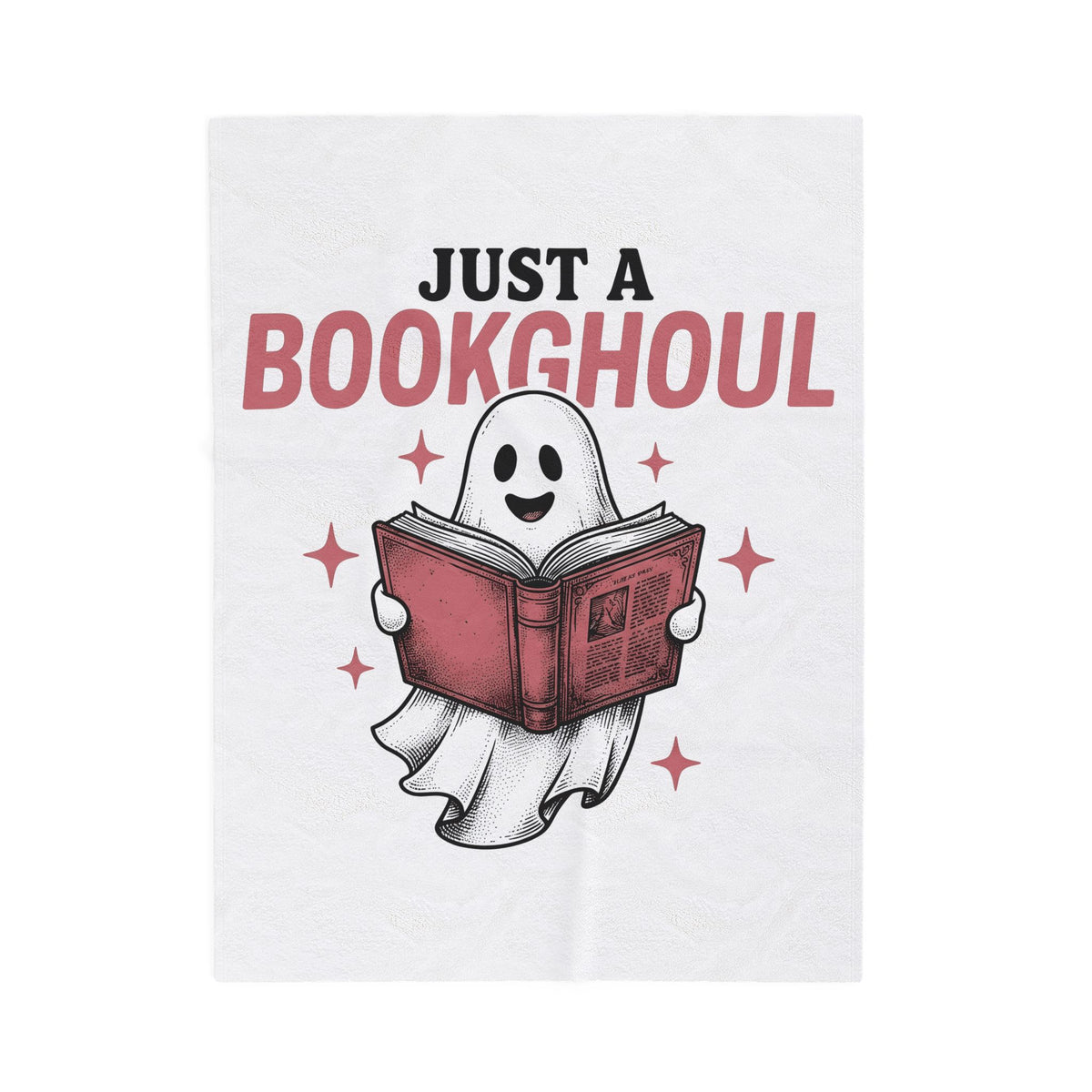 Phantom Reading Book Blanket Halloween Reader Gift Women Illustration Blanket Bookworm Blanket Spooky Fan Ghostly Blanket Book Graphic Sketch