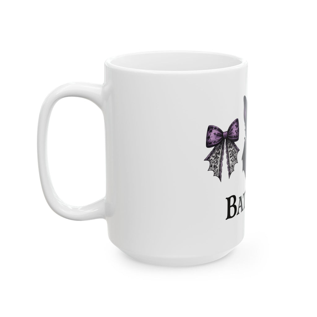 Sweet Bat Halloween Occult Gift Anime Vampire Horror Fan Manga Esoteric Hand Drawn Frill Mug