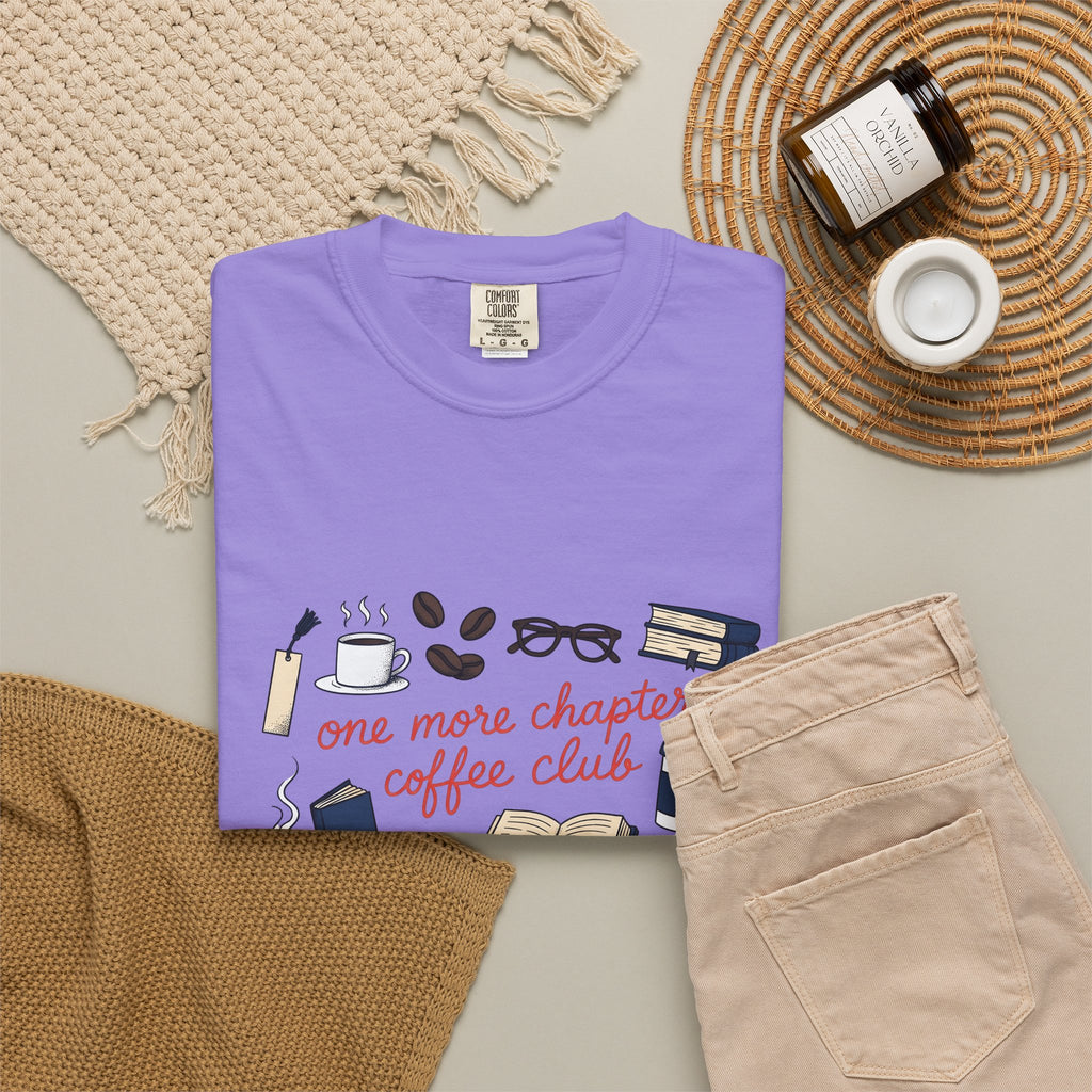 Coffee Books T-Shirt Coffee Bookworm Gift Women Hand Drawn T-Shirt Book T-Shirt Coffee Fan Illustrated T-Shirt Reader Graphic Vintage Eyeglasses