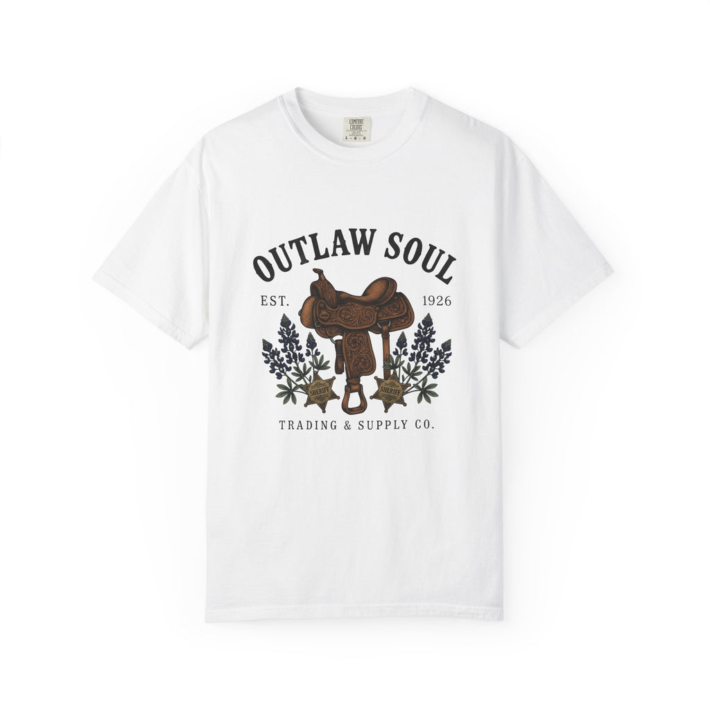 Riding Saddle T-Shirt Cowgirl Rodeo Gift Women Nostalgic T-Shirt Saddle T-Shirt Cowgirl Fan Western T-Shirt Rodeo Graphic Ink Drawing Marshal Star