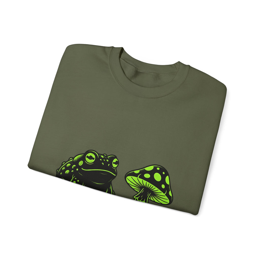 Toad Fungus Sweatshirt Halloween Spells Gift Women Dark Sweatshirt Chytrid Sweatshirt Horror Fan Gothic Sweatshirt Magic Graphic Retro Glow Sweatshirt