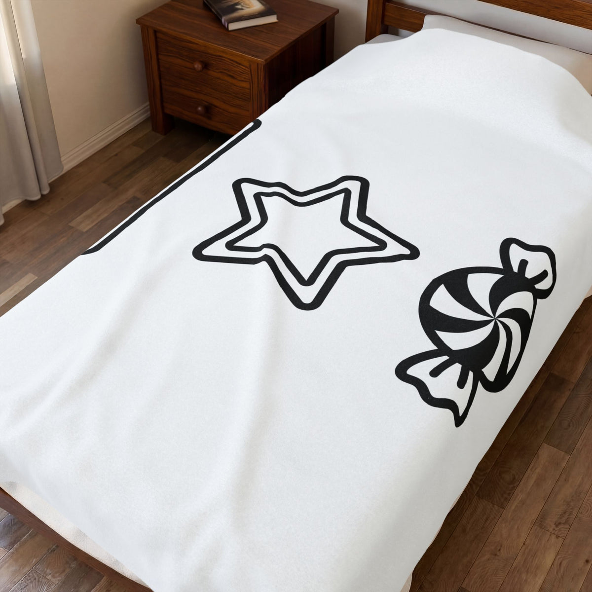 Pastry Symbols Christmas Desserts Gift Simple Bakery Holiday Fan Minimalist Treat Contemporary Blanket
