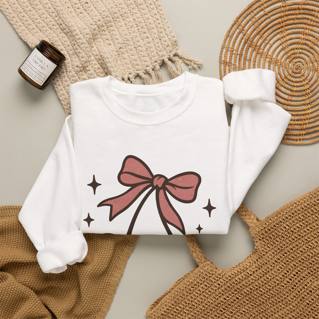 Skull Cherry Sweatshirt Halloween Eerie Gift Women Fun Sweatshirt Sugar Skull Sweatshirt Spooky Fan Cartoon Sweatshirt Dark Graphic Bow Tie Sweatshirt