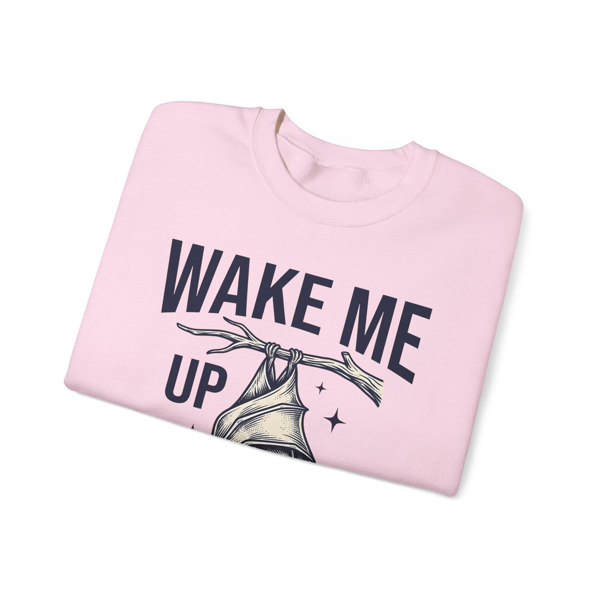Bat Print Sweatshirt Funny Fauna Gift Women Antique Sweatshirt Bat Sweatshirt Humor Fan Vintage Sweatshirt Wildlife Graphic Cartoon Twinkling Stars Sweatshirt