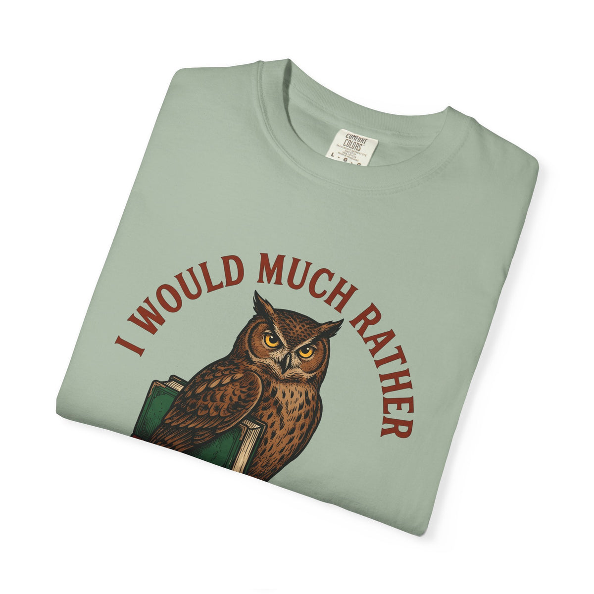 Owl Books T-Shirt Book Animal Gift Women Vintage T-Shirt Bookish T-Shirt Bibliophile Enthusiast Retro T-Shirt Wildlife Graphic Hand Drawn Animal