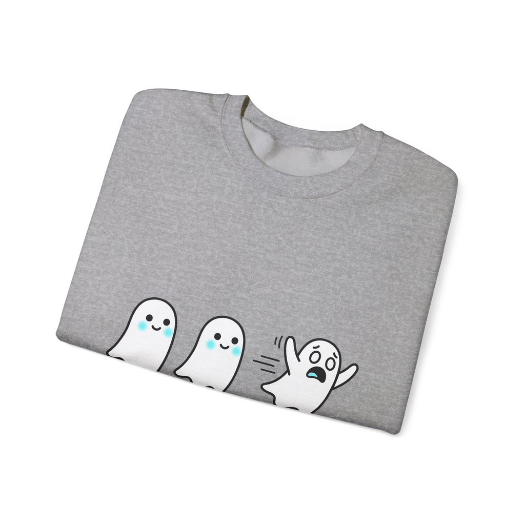 Sweet Ghost Pack Sweatshirt Funny Halloween Party Gift Women Chibi Sweatshirt Ghostly Spirits Sweatshirt Humor Fan Cartoon Sweatshirt Spooky Graphic Halloween
