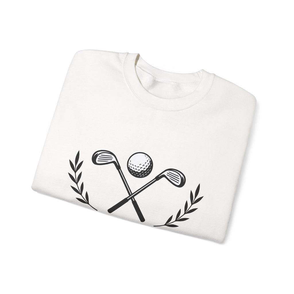 Golf Clubs Golf Camping Gift Simple Golfing Golfer Enthusiast Minimalist Outdoor Retro Golf Ball Sweatshirt