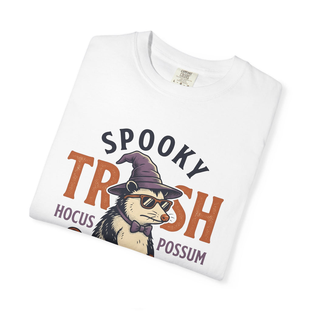 Possum Wizard Halloween Animal Gift Vintage Opossum Spooky Fan Retro Creature Hand Drawn T-Shirt