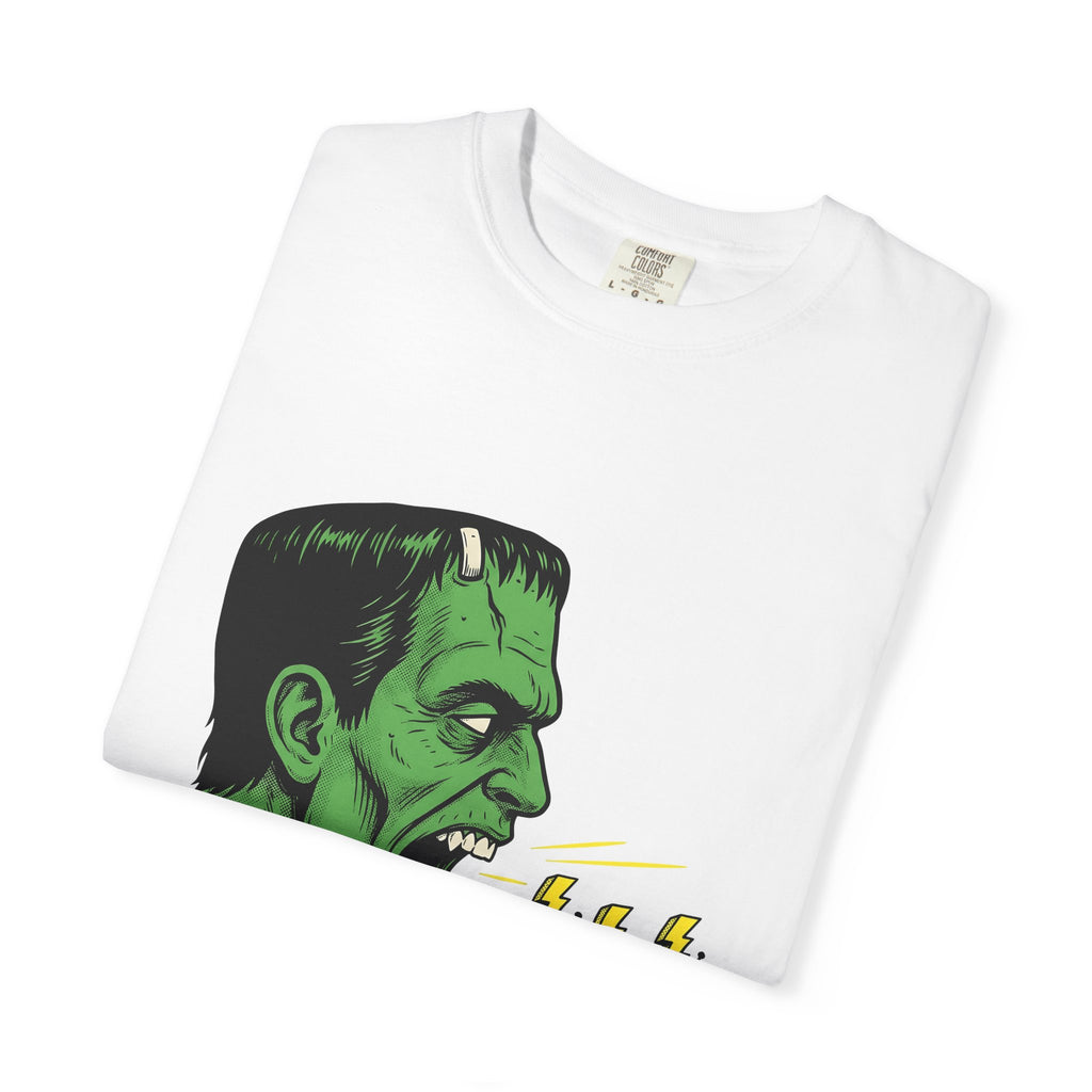 Frankenstein Creature Halloween Scary Gift Cartoon Monster Horror Fan Creepy Frightening T-Shirt