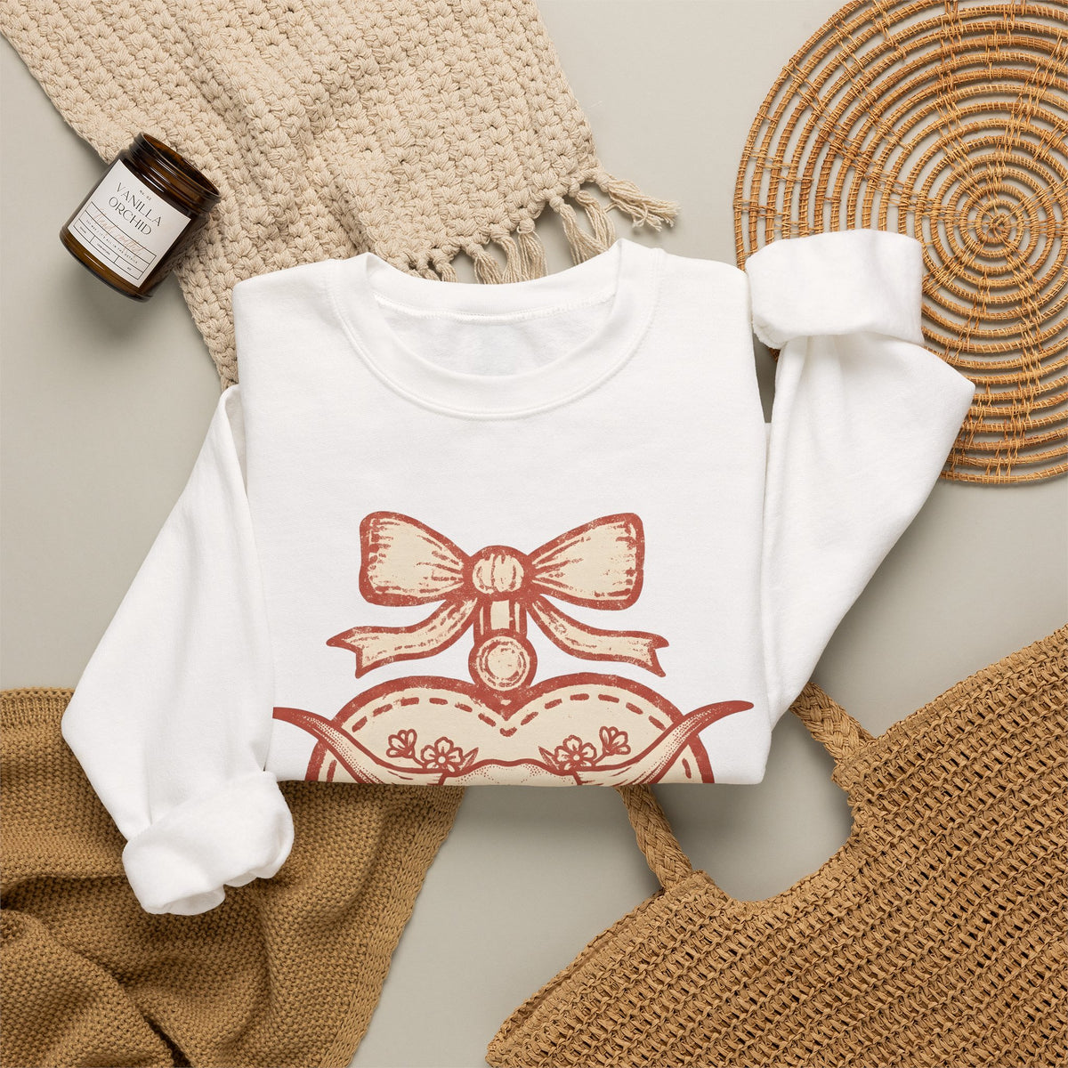 Steer Skull Cowgirl Hippie Gift Retro Bull Skull Rodeo Fan Vintage Bohemian Farmhouse Love Sweatshirt