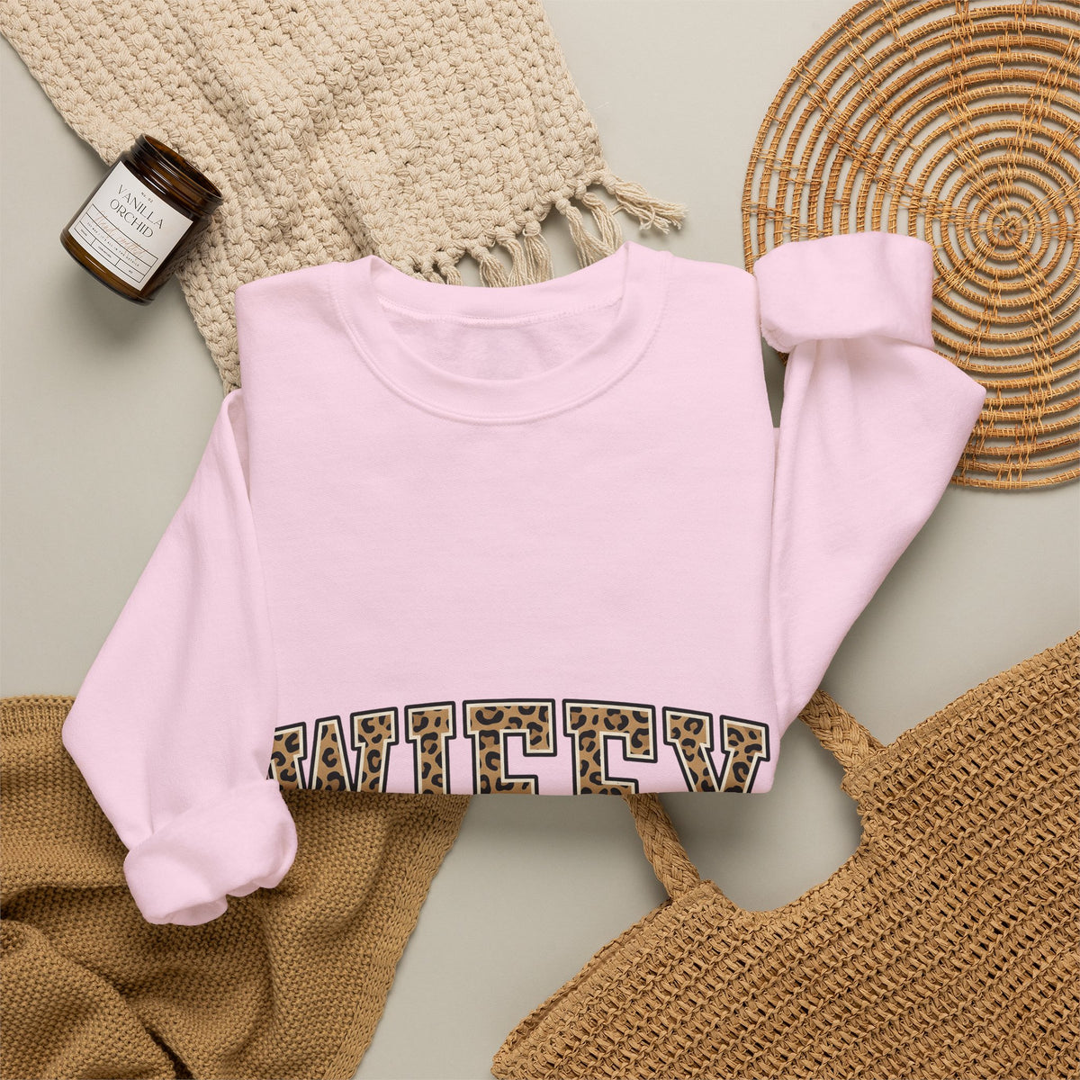 Leopard Pattern Letters Sweatshirt Moms Bridal Gift Women Strong Sweatshirt Alphabet Sweatshirt Motherhood Enthusiast Bold Sweatshirt Wedding Graphic Vintage