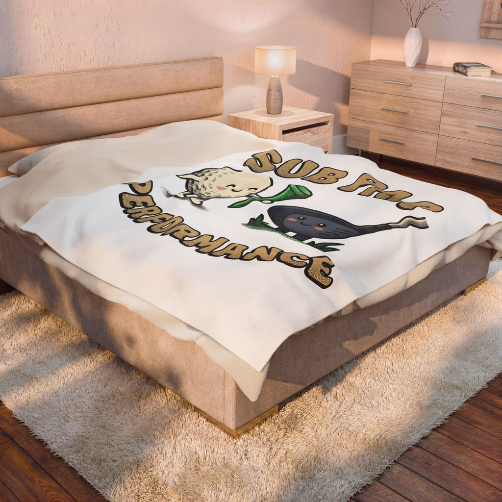 Golf Ball Club Blanket Golf Humor Gift Women Cartoon Blanket Golf Club Blanket Golfer Fan Comic Blanket Funny Graphic Retro Grass Blanket