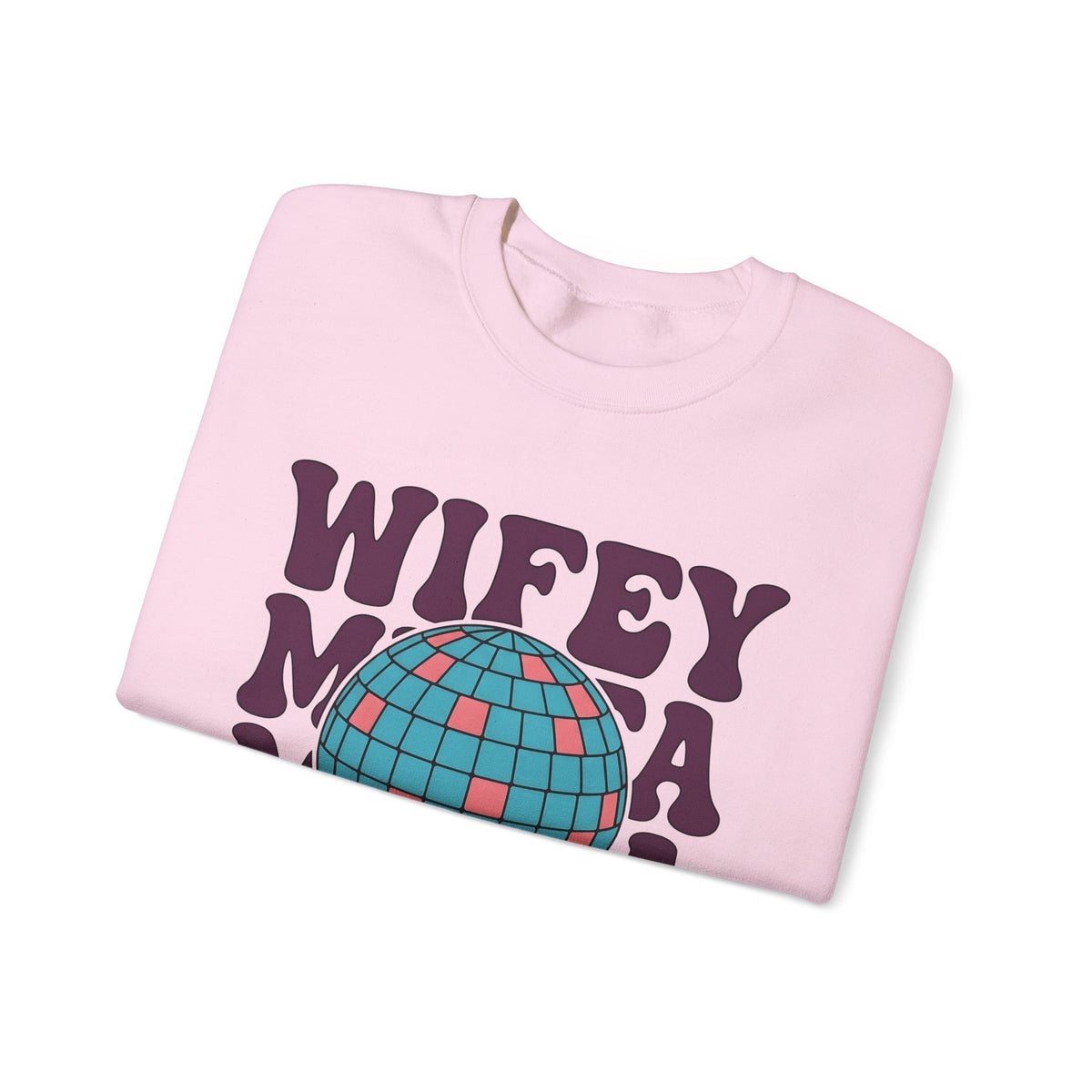 Disco Ball Sweatshirt Moms Party Gift Women Retro Sweatshirt Mirror Ball Sweatshirt Motherhood Fan Retro Style Sweatshirt Celebration Graphic Vintage Bold