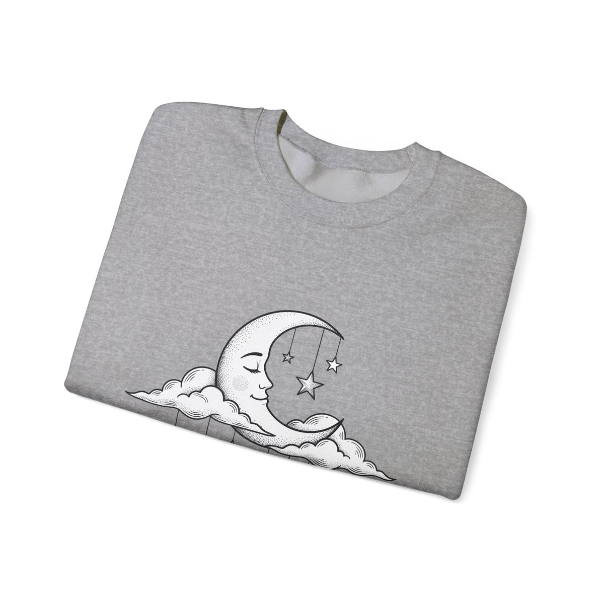 Crescent Moon Sweatshirt Nurses Career Gift Women Line Art Sweatshirt Lunar Sweatshirt Nurse Enthusiast Minimalist Sweatshirt Professional Graphic Clean