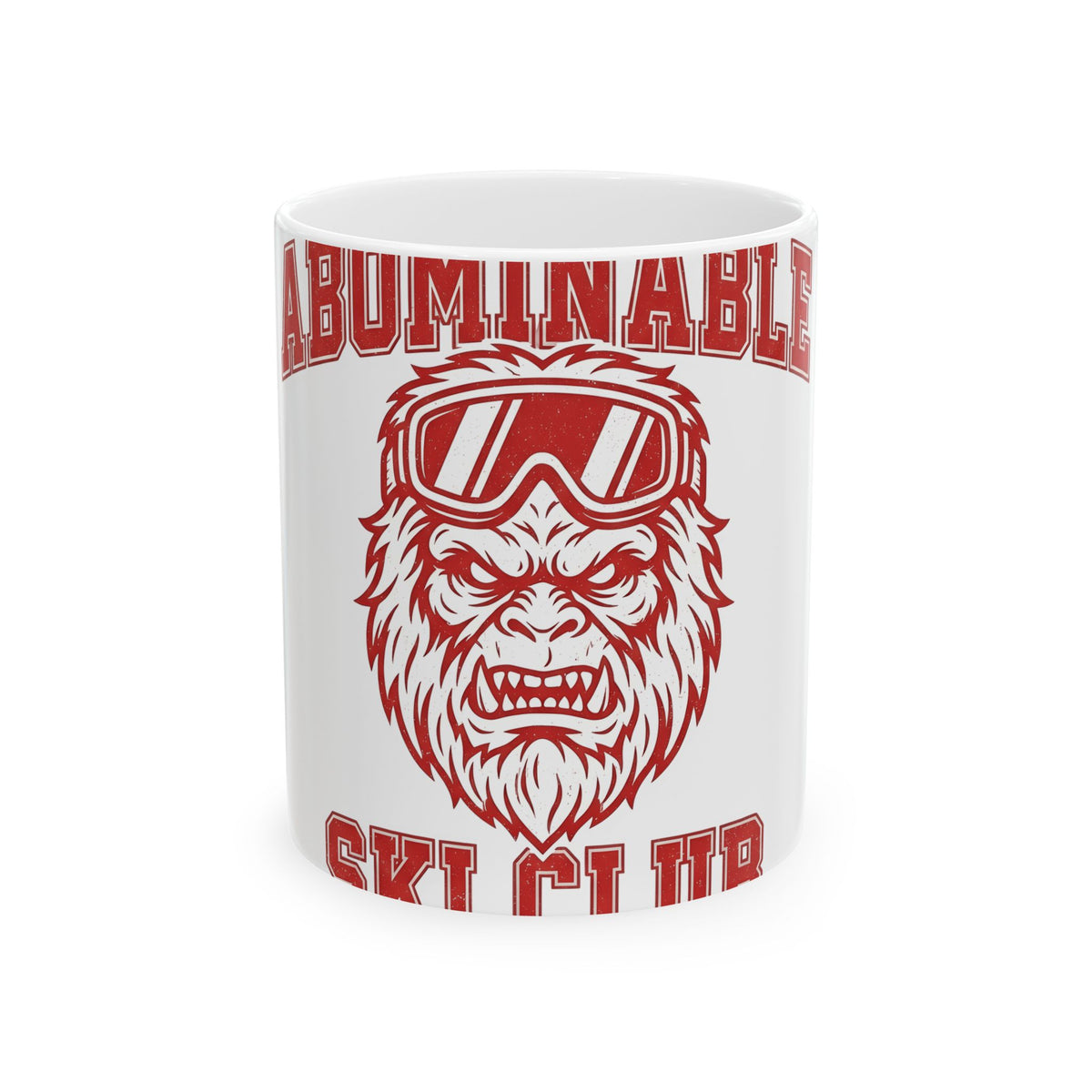 Abominable Snowman Face Mug Christmas Cold Gift Women Strong Mug Yeti Mug Xmas Fan Vintage Mug Frosty Graphic Antique Snow Goggles