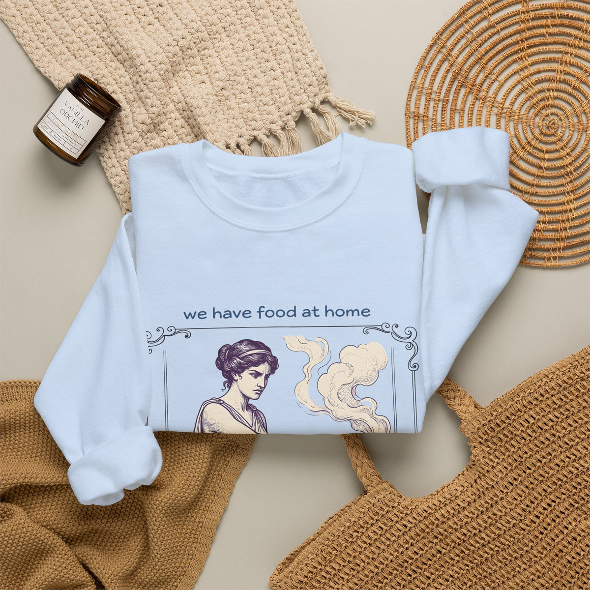 Greek Goddess Sweatshirt Mom Humor Gift Women Vintage Sweatshirt Deity Sweatshirt Motherhood Fan Retro Sweatshirt Funny Graphic Hand Drawn Ornate Box Sweatshirt