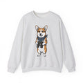 Corgi Puppy Sweatshirt Dog Pets Gift Women Sketch Sweatshirt Puppy Sweatshirt Dog Fan Pup Drawing Pet Graphic Retro Spyglass Sweatshirt
