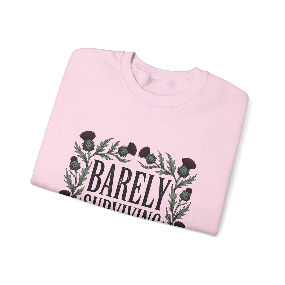 Thistle Flower Graphic Sweatshirt Mom Humor Gift Women Botanical Sweatshirt Thistle Sweatshirt Mother Fan Illustrative Sweatshirt Sarcastic Graphic Vintage