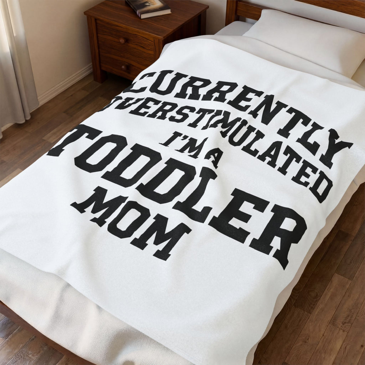 Bold Lettering Design Blanket Moms Family Gift Women Varsity Font Blanket Typography Blanket Motherhood Fan Lettering Blanket Clan Graphic Simple
