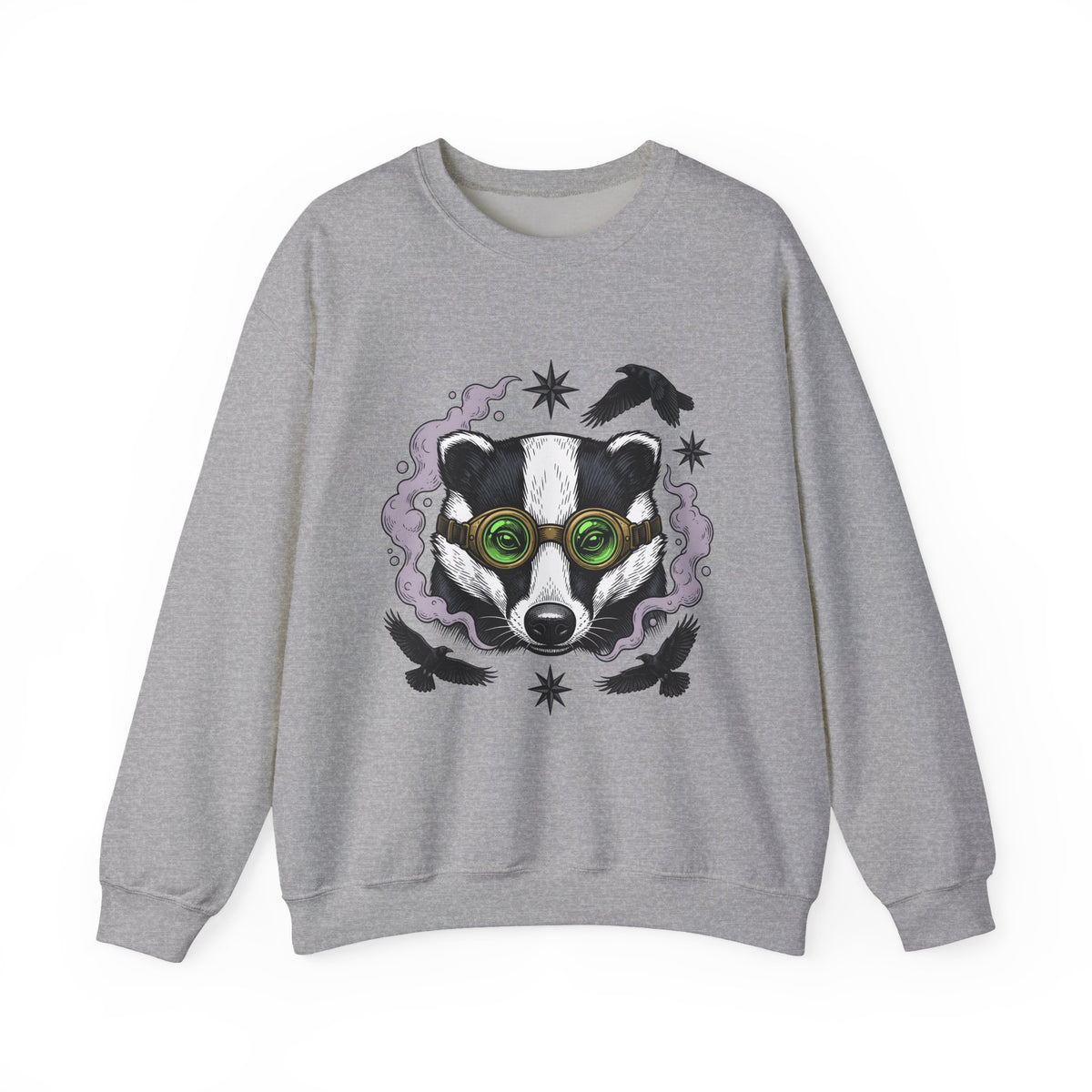 Badger Eyewear Halloween Creatures Gift Mysterious Glasses Horror Fan Spectacles Creature Classic Sweatshirt
