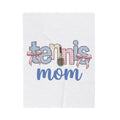 Tennis Racket Blanket Tennis Mom Sports Gift Women Cute Blanket Racquet Blanket Tennis Enthusiast Kawaii Blanket Athletic Graphic Retro Pink Bow