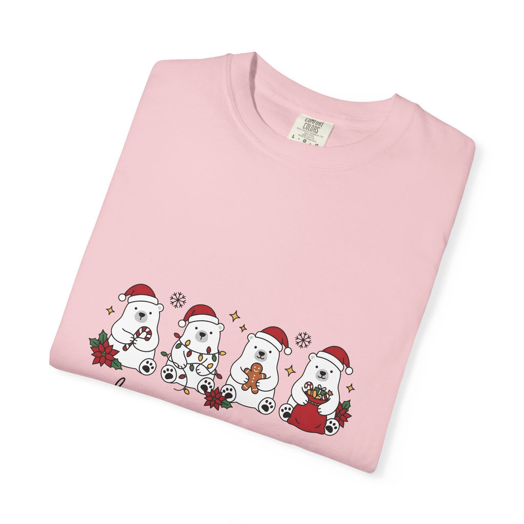 Polar Bear Pack Christmas Fauna Gift Playful Ursidae Xmas Fan Arctic Animal Wildlife Festive T-Shirt