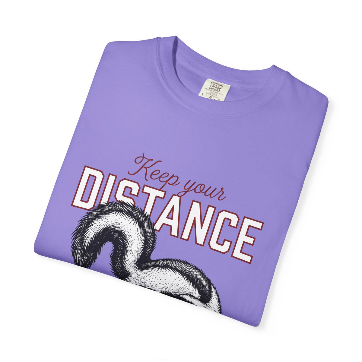 Skunk Illustration T-Shirt Animal Joke Gift Women Sketch T-Shirt Stink T-Shirt Animal Fan Drawing Graphic Retro Bushy Tail T-Shirt