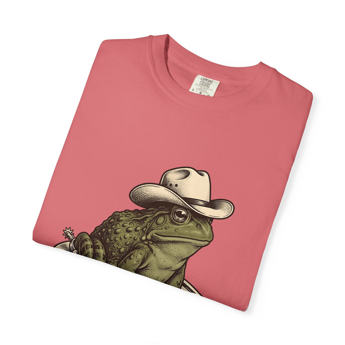 Rodeo Frog T-Shirt Cowgirl Ranch Gift Women Classic T-Shirt Toad T-Shirt Cowgirl Fan Vintage T-Shirt Farm Graphic Line Art Metal Horseshoe T-Shirt