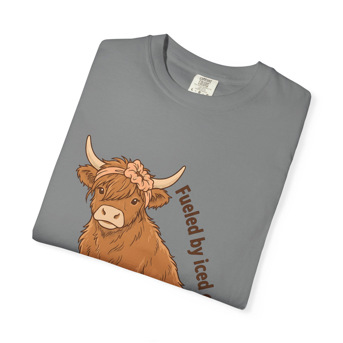 Highland Bull T-Shirt Moms Espresso Gift Women Adorable T-Shirt Highland Cattle T-Shirt Motherhood Fan Cute T-Shirt Coffee Graphic Retro Hair Tie