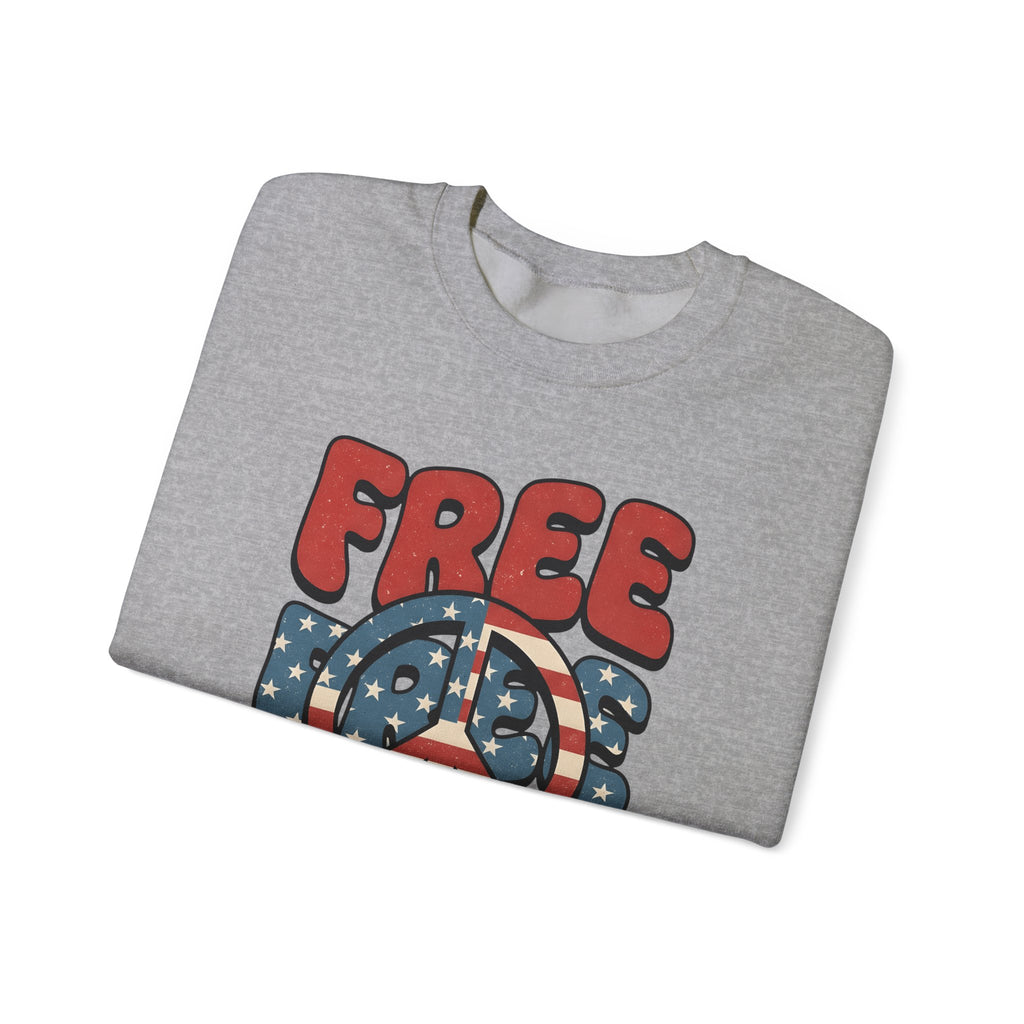 Peace Sign Sweatshirt 4th Of July Independence Gift Women Nostalgic Sweatshirt Peace Symbol Sweatshirt Patriot Fan Retro Sweatshirt Liberty Graphic Classic