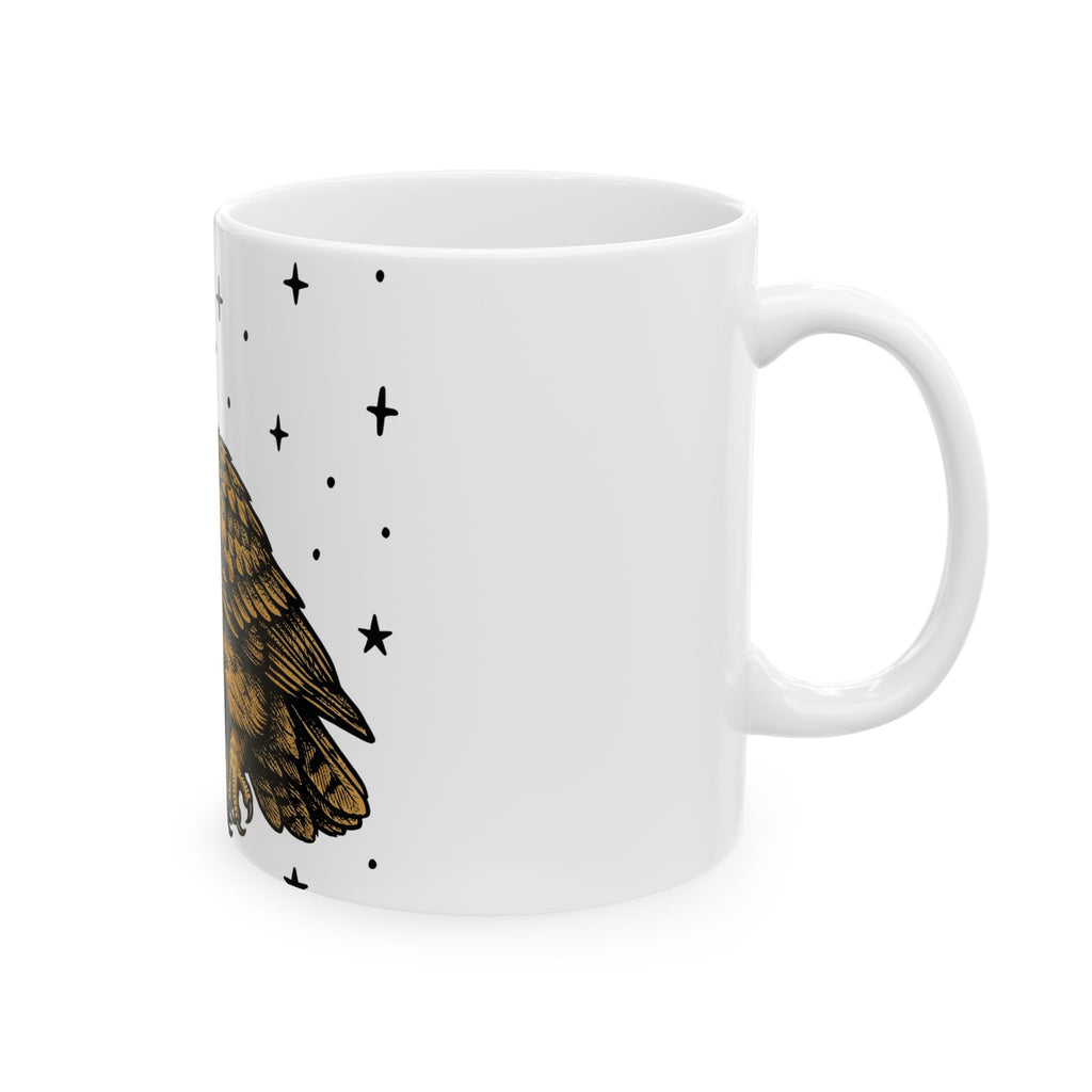 Owl Space Helmet Mug Halloween Cosmos Gift Women Doodle Mug Space Helmet Mug Horror Fan Astronaut Mug Galaxy