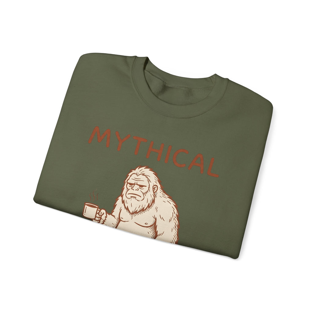 Sasquatch Coffee Sweatshirt Coffee Cryptid Gift Women Sketch Sweatshirt Bigfoot Coffee Sweatshirt Coffee Fan Sasquatch Graphic Sweatshirt Retro Coffee Cup