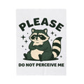 Grumpy Raccoon Blanket Funny Animal Gift Women Cartoon Blanket Trash Panda Blanket Humor Fan Comic Blanket Wildlife Graphic Retro Stars Blanket