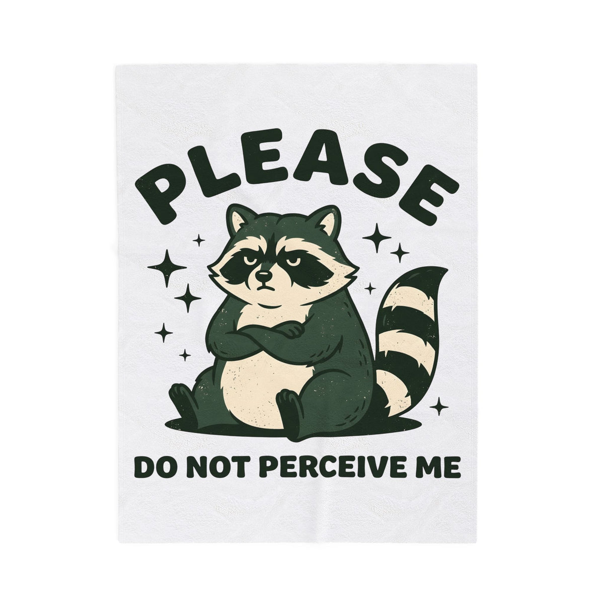 Grumpy Raccoon Blanket Funny Animal Gift Women Cartoon Blanket Trash Panda Blanket Humor Fan Comic Blanket Wildlife Graphic Retro Stars Blanket