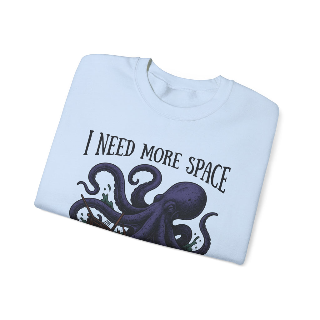 Octopus Ship Sweatshirt Funny Nautical Gift Women Vintage Sweatshirt Kraken Sweatshirt Humor Fan Retro Sweatshirt Maritime Graphic Hand Drawn Ocean Sweatshirt