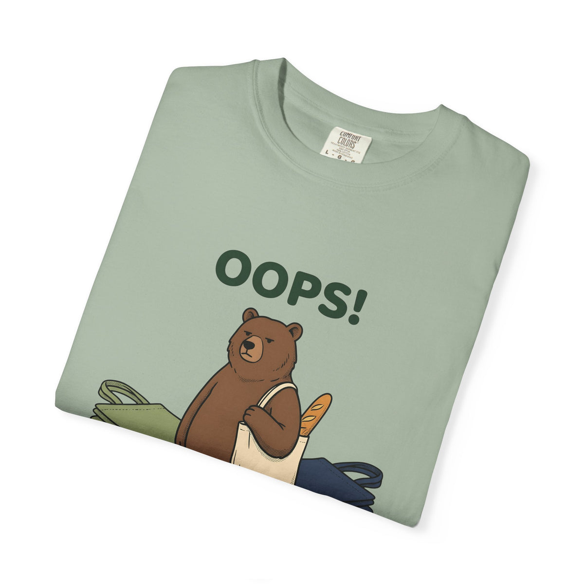 Bear Canvas T-Shirt T-Shirt Funny Critter Gift Women Doodle T-Shirt T-Shirt T-Shirt Humor Fan Cartoon T-Shirt Animal Graphic Sketch Baked Bread T-Shirt